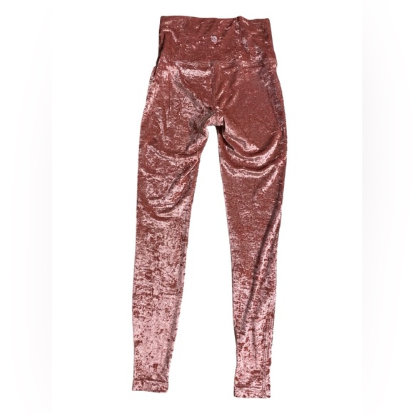 lululemon | size 4 crushed velvet Wunder  28" HR tight in Soft Cranberry - Picture 9 of 9